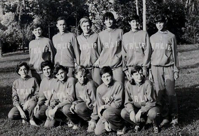 Marisa Sannia con la Nazionale juniores nel 1965